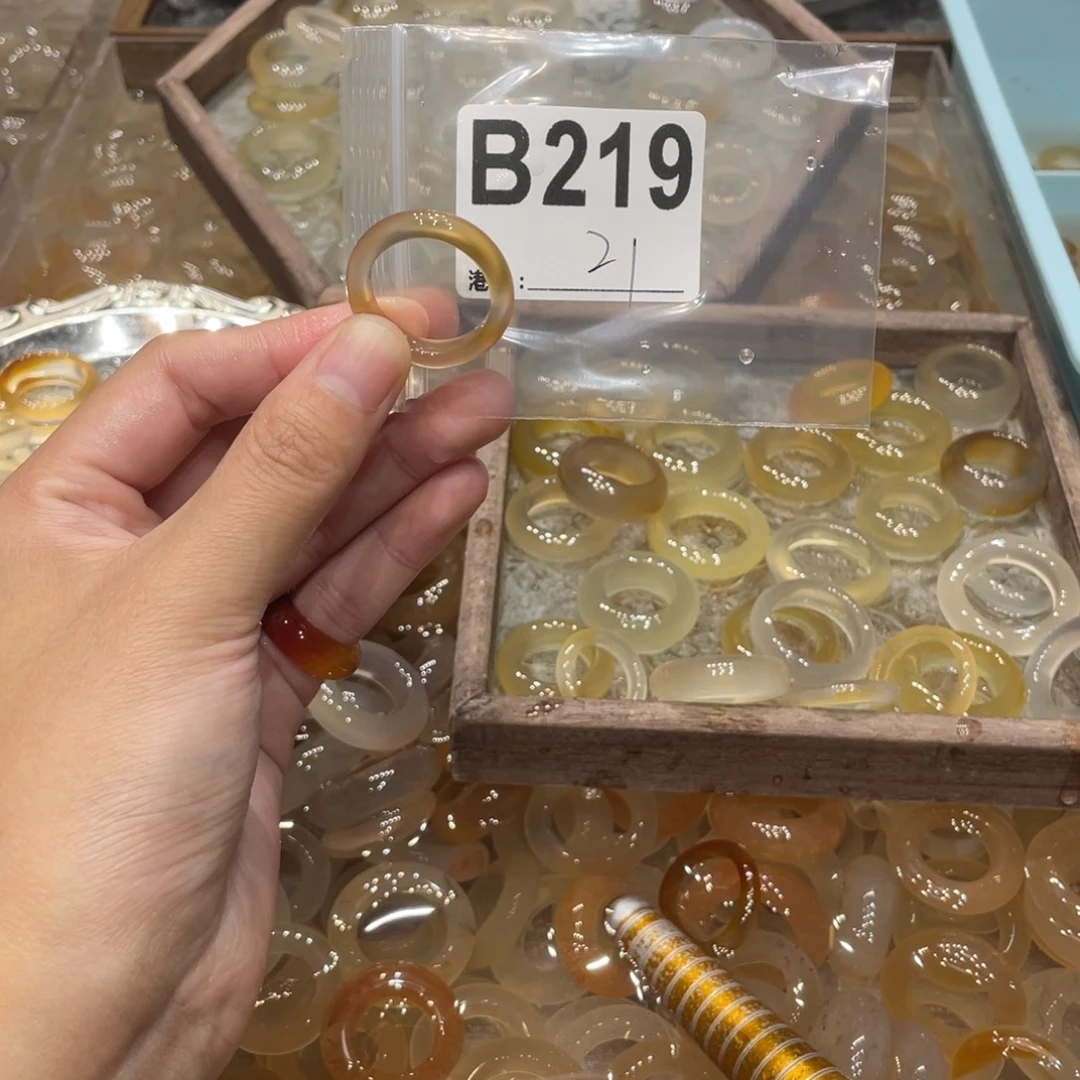 玛瑙/玉髓未镶嵌戒指219