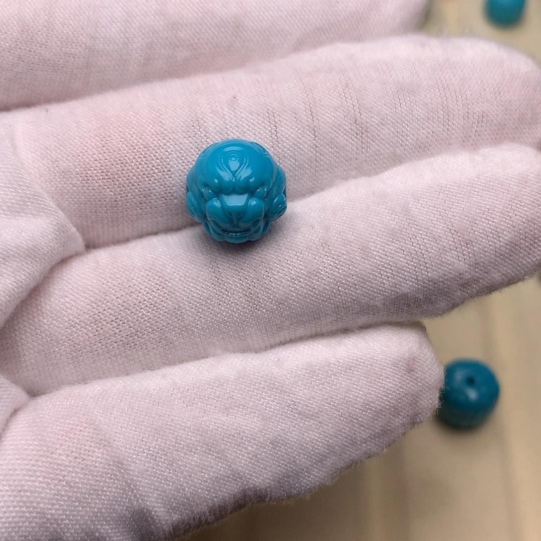 绿松石未镶嵌绿松石兽珠11.1