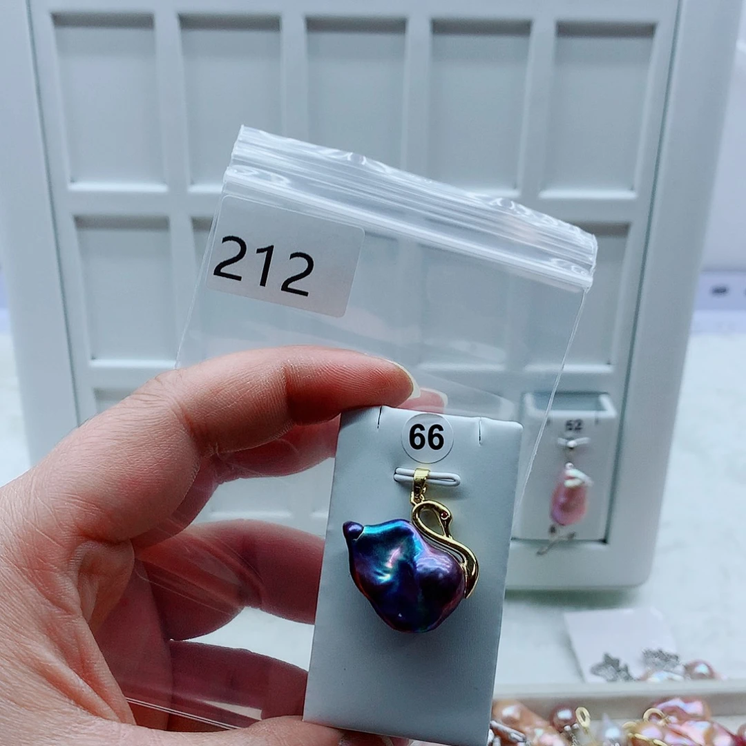 合金吊坠(不含链)淡水珍珠