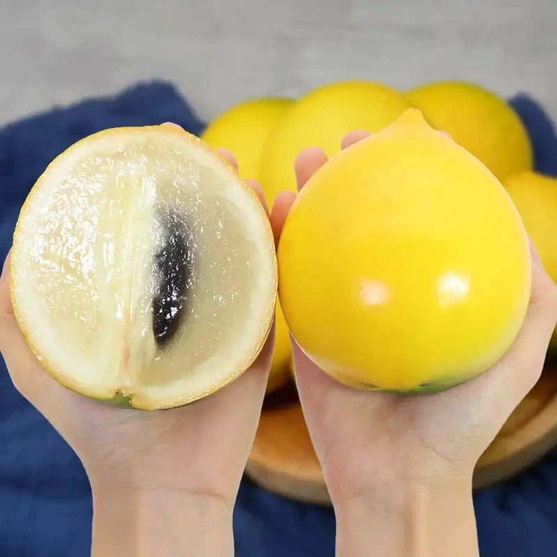 热带黄金牛奶果，果肉和果冻一样