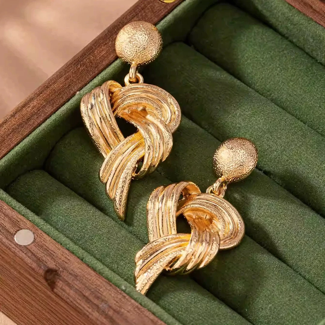 铜合金无非金属耳饰 铜合金几何耳饰024