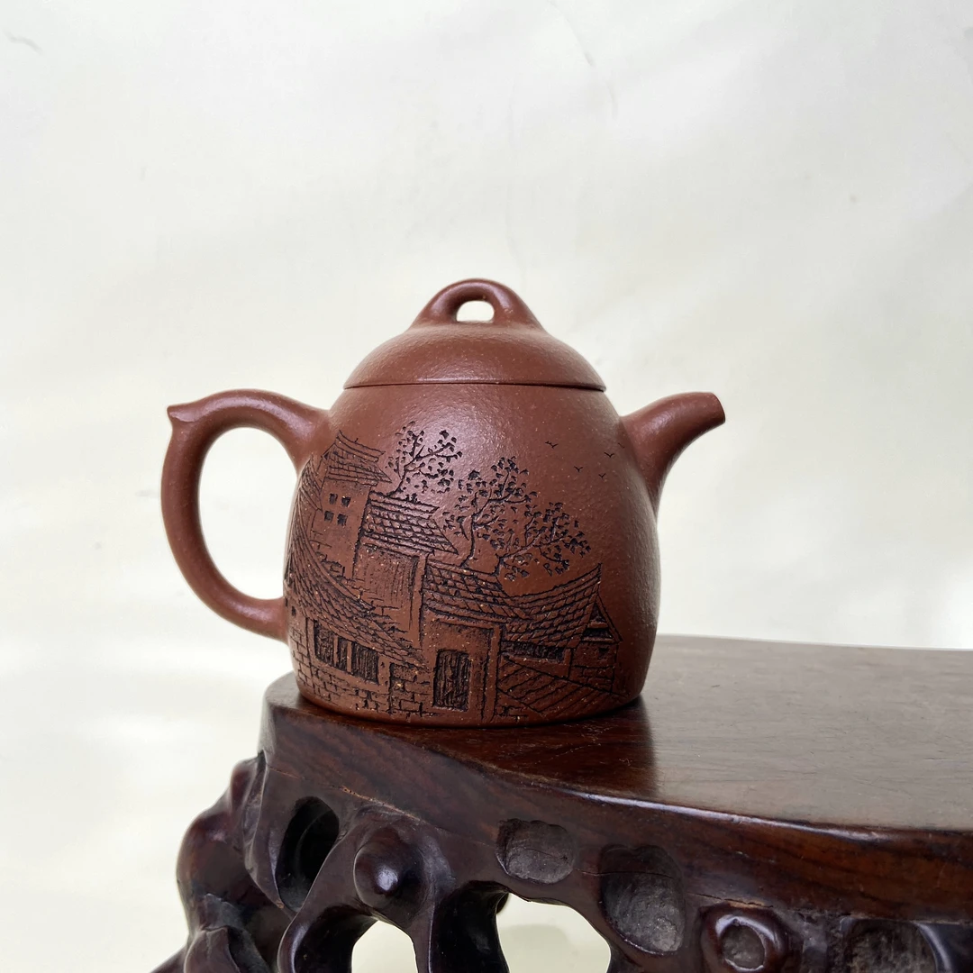 宜兴手工紫砂陶 （甘磊）茶壶GP0021-2