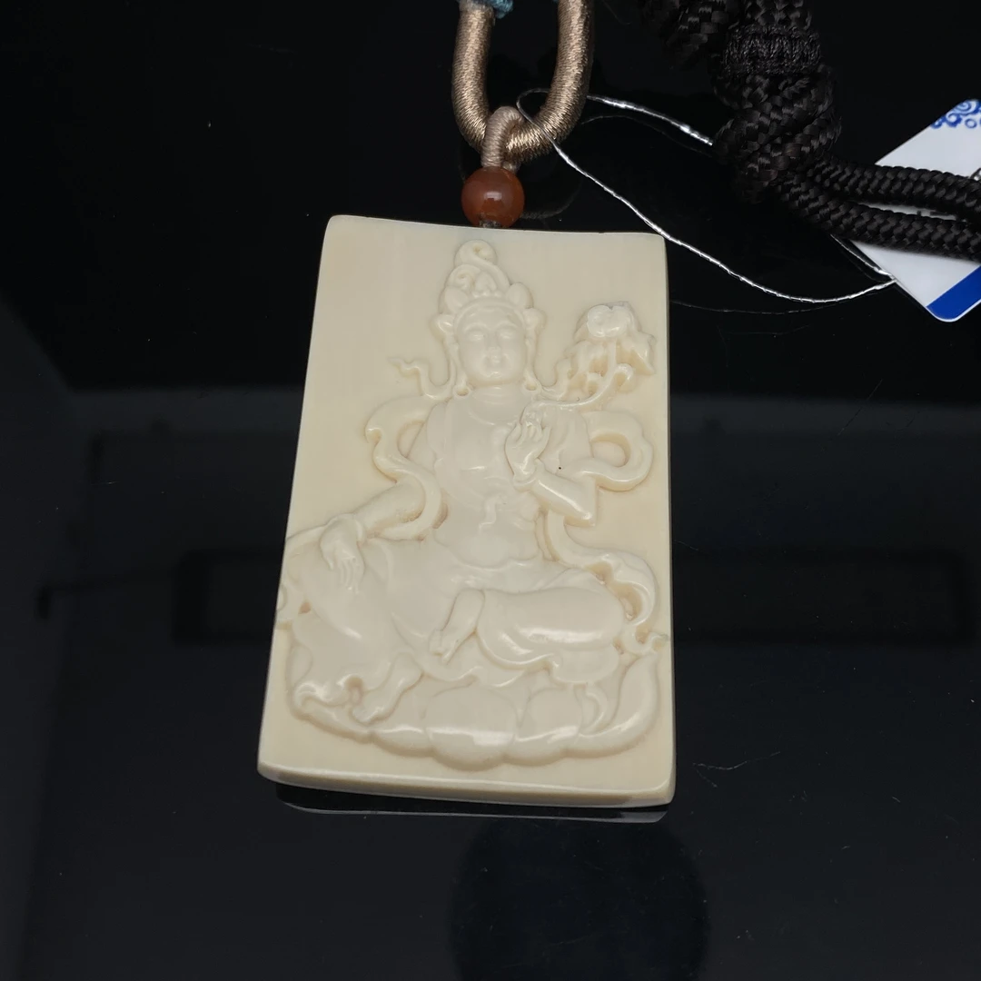 B0706GMD182度母吊坠猛犸牙饰品