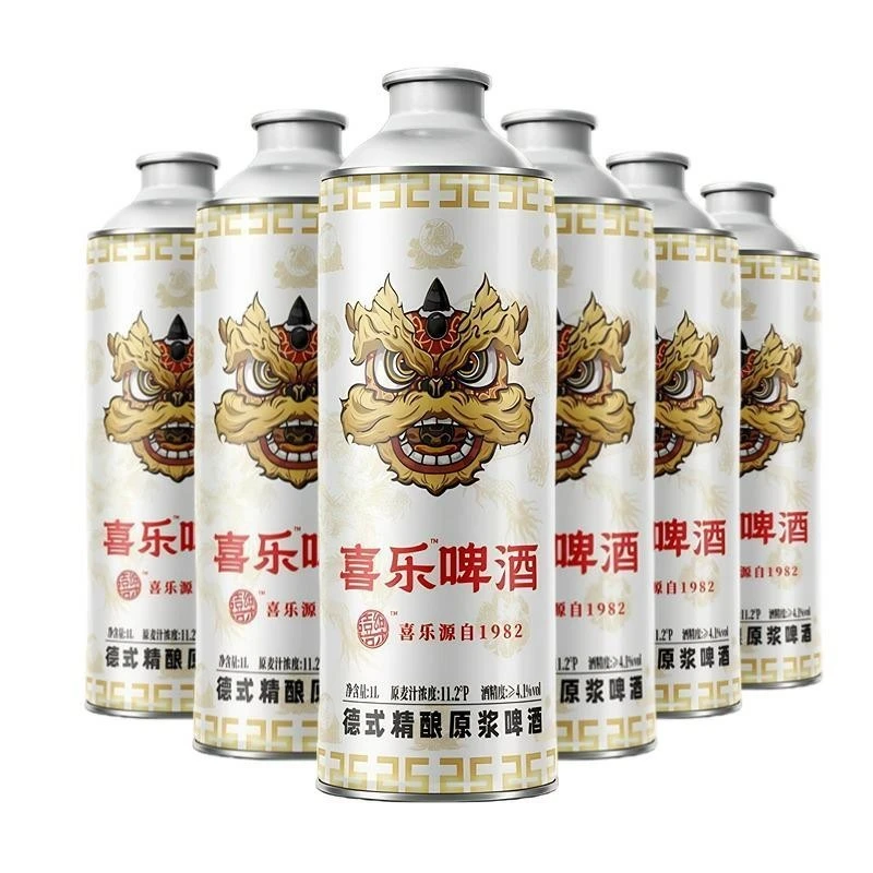 喜乐德式11.2°P原浆精酿啤酒1L*6瓶