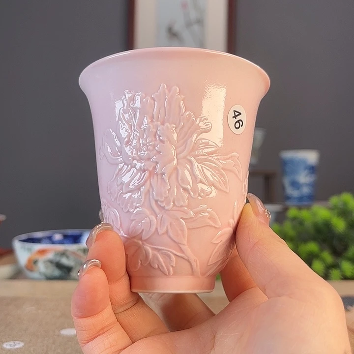 摆件景德镇陶瓷茶杯多