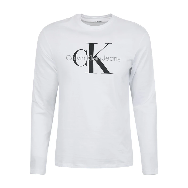 Calvin Klein/卡尔文·克雷恩CK男士长袖T恤春秋圆领打底衫40QC846