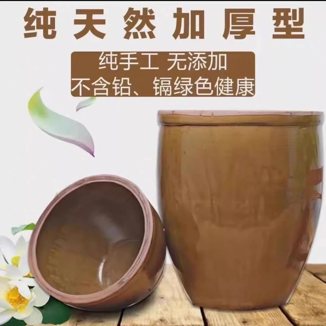 土陶水缸手工家用加厚大容量陶瓷