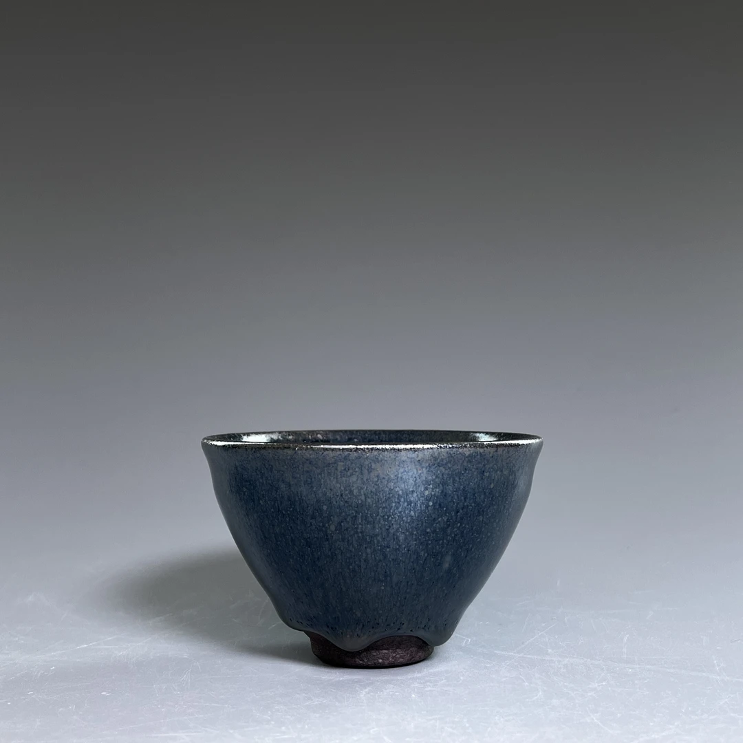 吴兴乾柴烧建盏主人杯手作陶瓷杯高端复古茶盏铂金束口盏76103