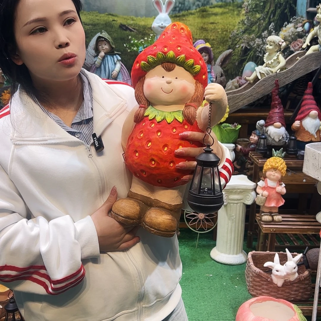 花园摆件红红火火