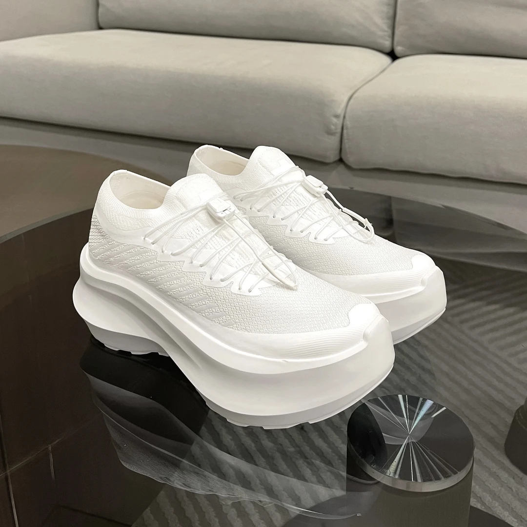 欧货Lisa同款增高7厘米联名超轻松糕厚底飞织袜子鞋休闲运动鞋女