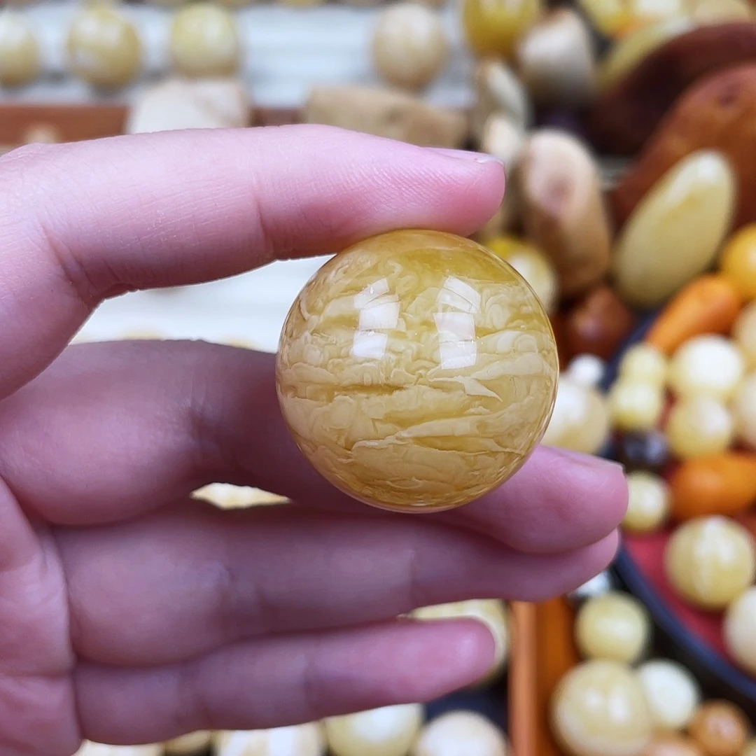 未镶嵌蜜蜡珠宝奇石沙眼28.6