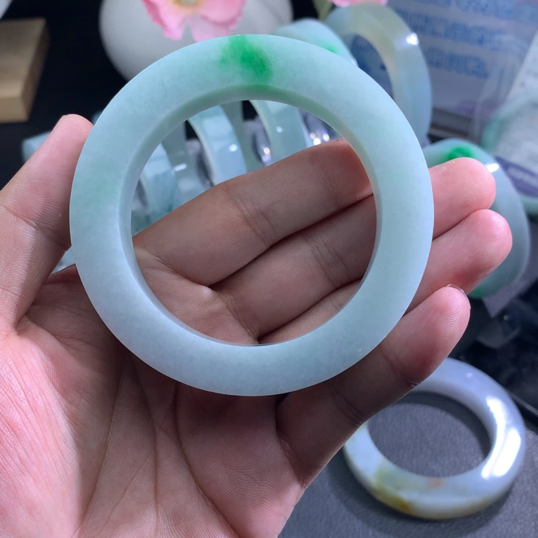 稳***定制翡翠未镶嵌翡翠手镯翡翠