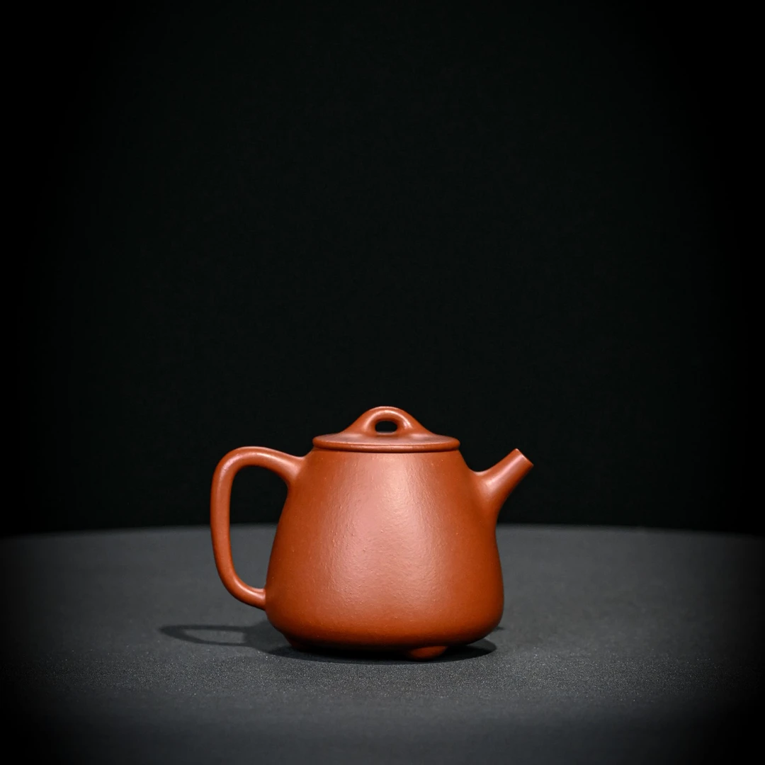 全手【朱泥.高石瓢】老林精选宜兴原矿朱泥精工紫砂高石瓢180cc云