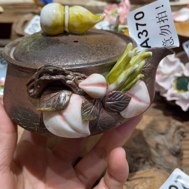 手工制作陶瓷茶具茶杯青蛙