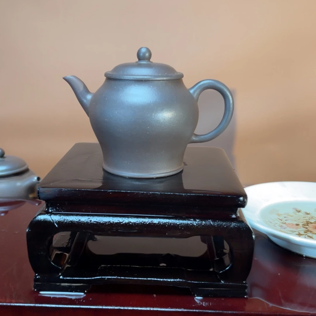 紫砂茶壶高端180cc紫泥高温翁型壶