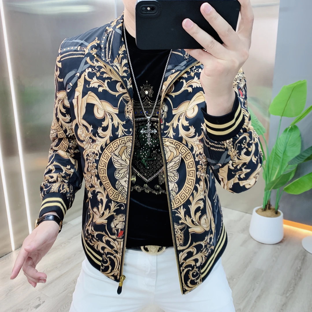 阿凯严选-秋季新款男士修身立领夹克棒球领休闲潮流百搭时尚外套