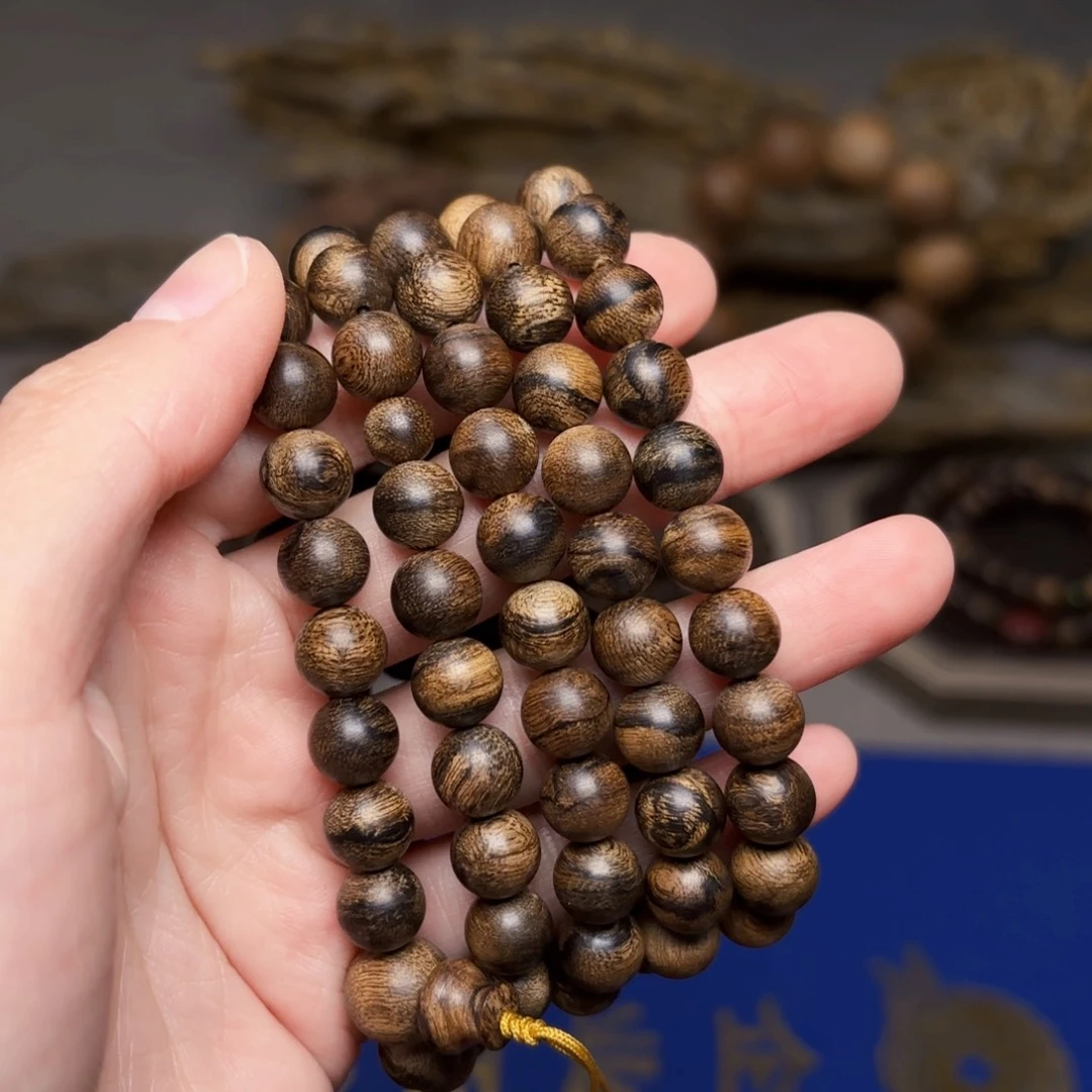 手串沉香越南芽庄黄棋楠瘤疤0.8×108