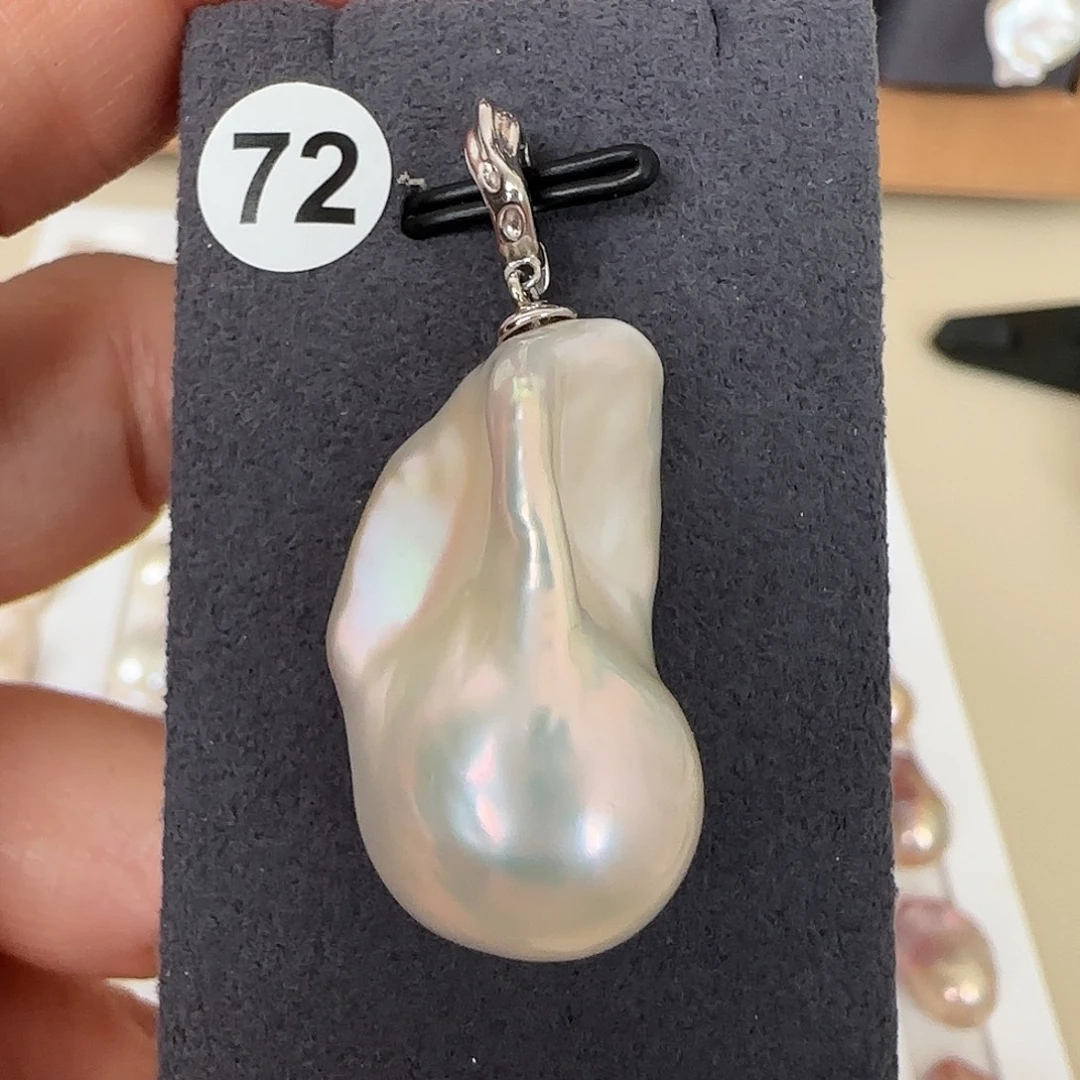 银S925镶嵌颈饰淡水珍珠