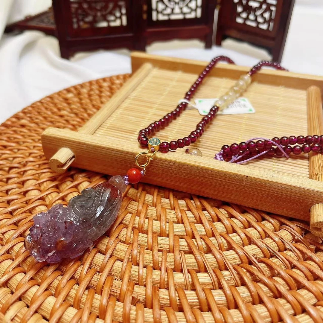 【小乔】 极光DIY白菜吊坠颈饰项链 B4-137