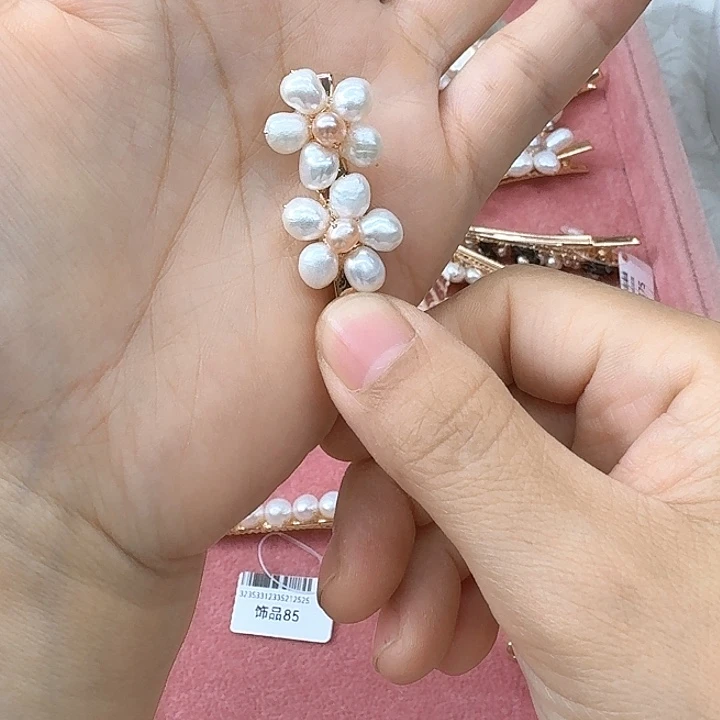 未镶嵌发饰淡水珍珠