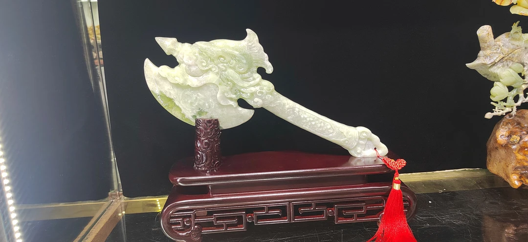 玉斧头家居生活摆件