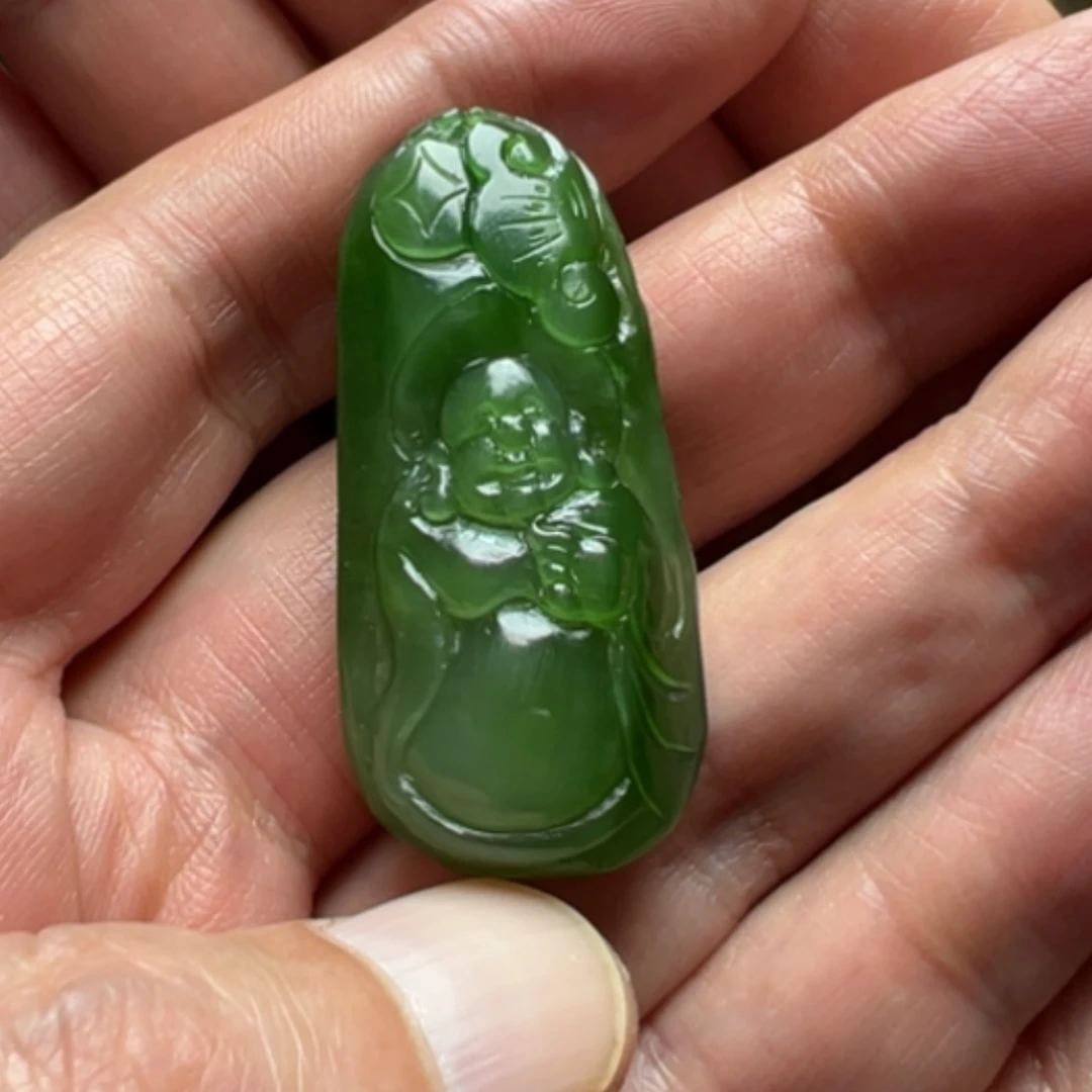 【闪购商品】颈饰未镶嵌和田玉（碧玉）