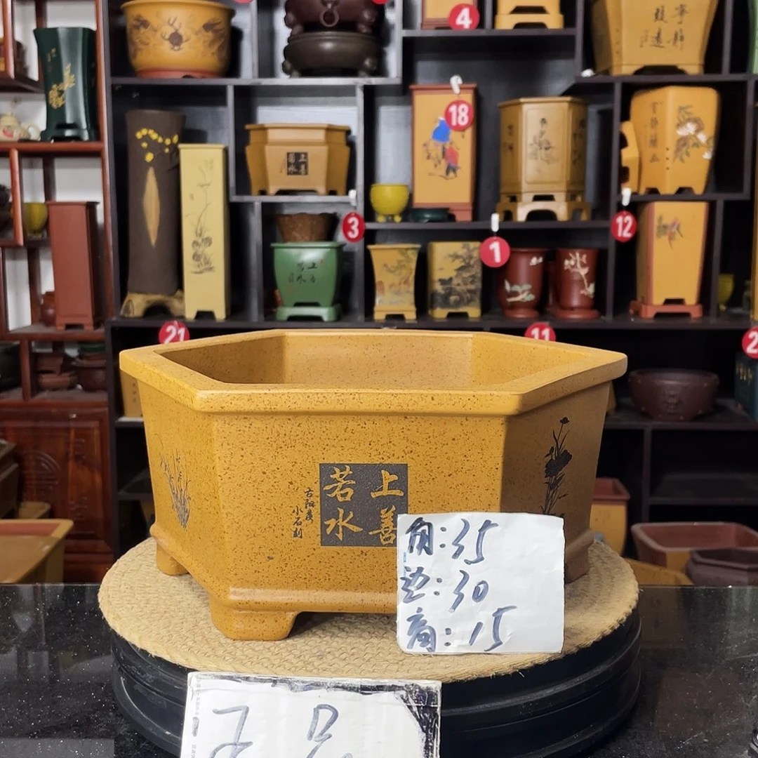 紫砂D-婉秋紫砂花盆