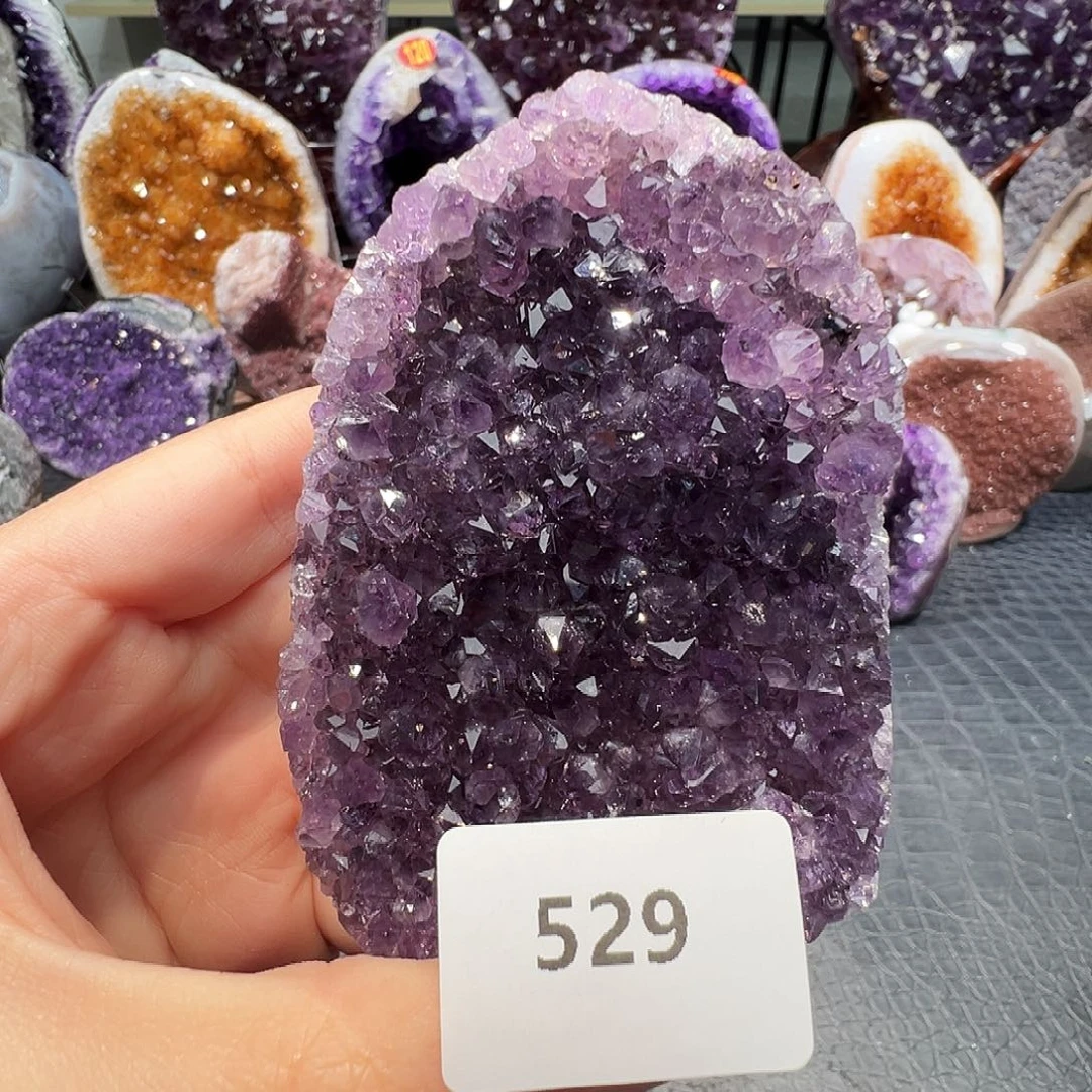 紫晶珠宝半成品未镶嵌