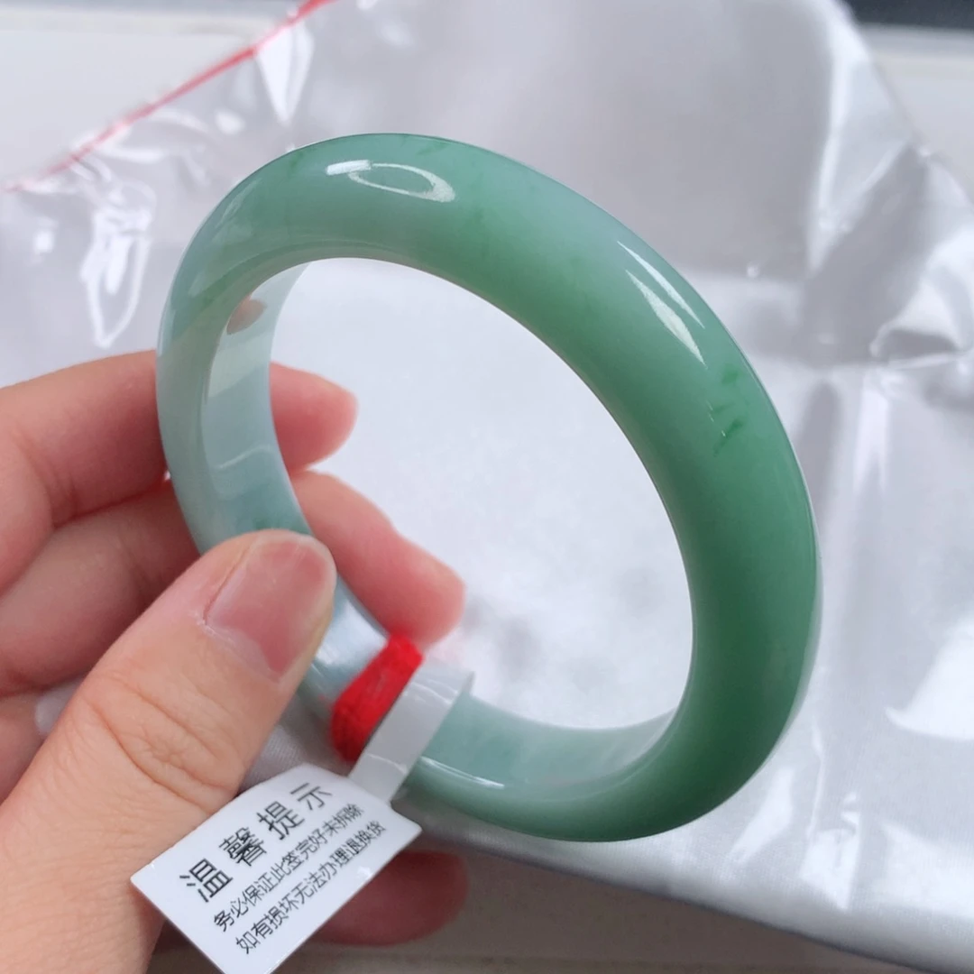 未镶嵌手镯翡翠 正圈满绿②①②