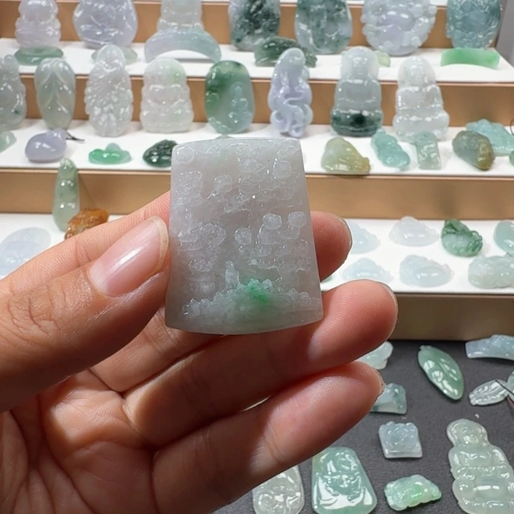 旺***包翡翠未镶嵌项链翡翠