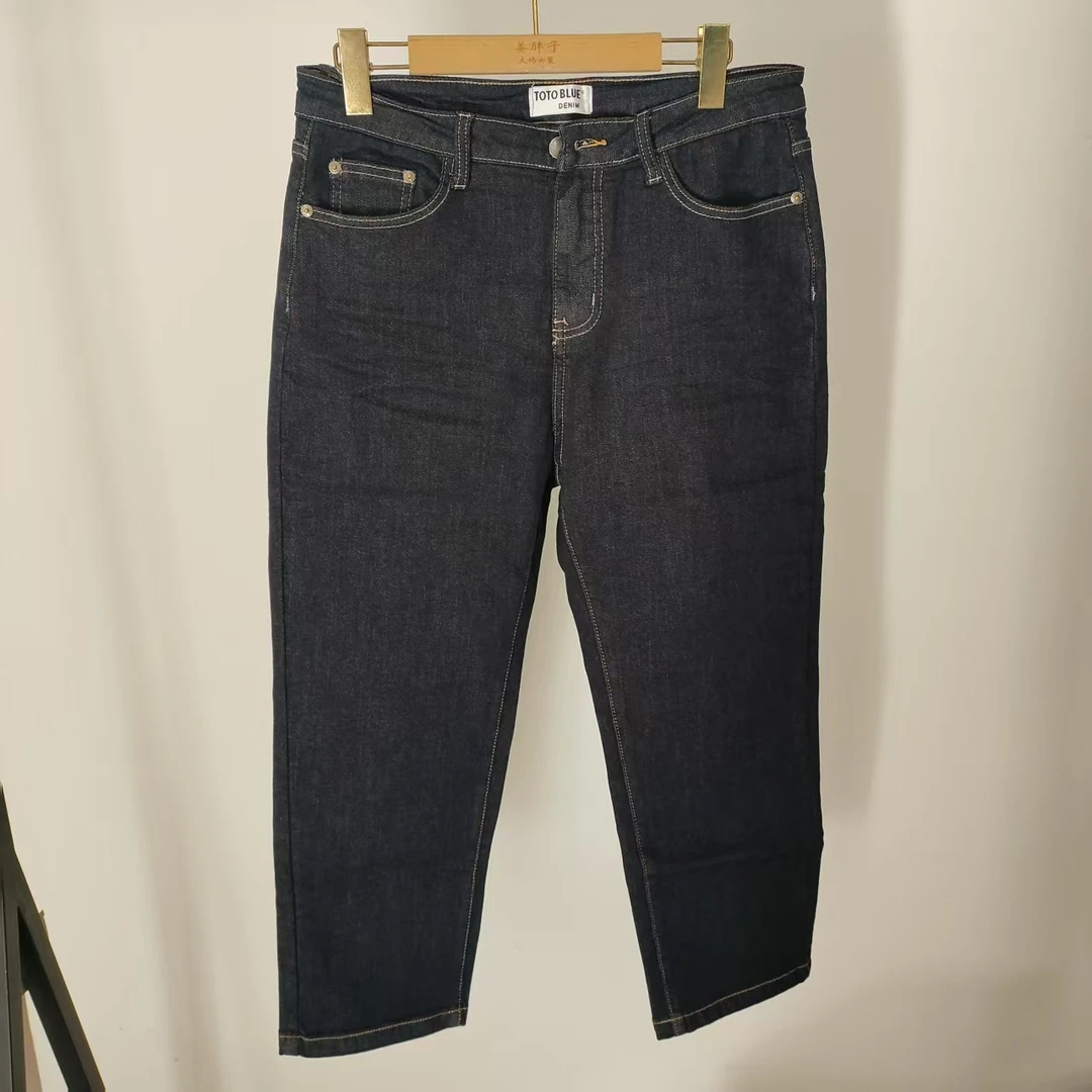 烟管 薄绒 牛仔裤13831B