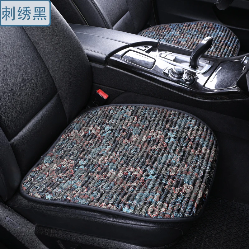 国风刺绣款四季通用汽车坐垫家居坐椅垫