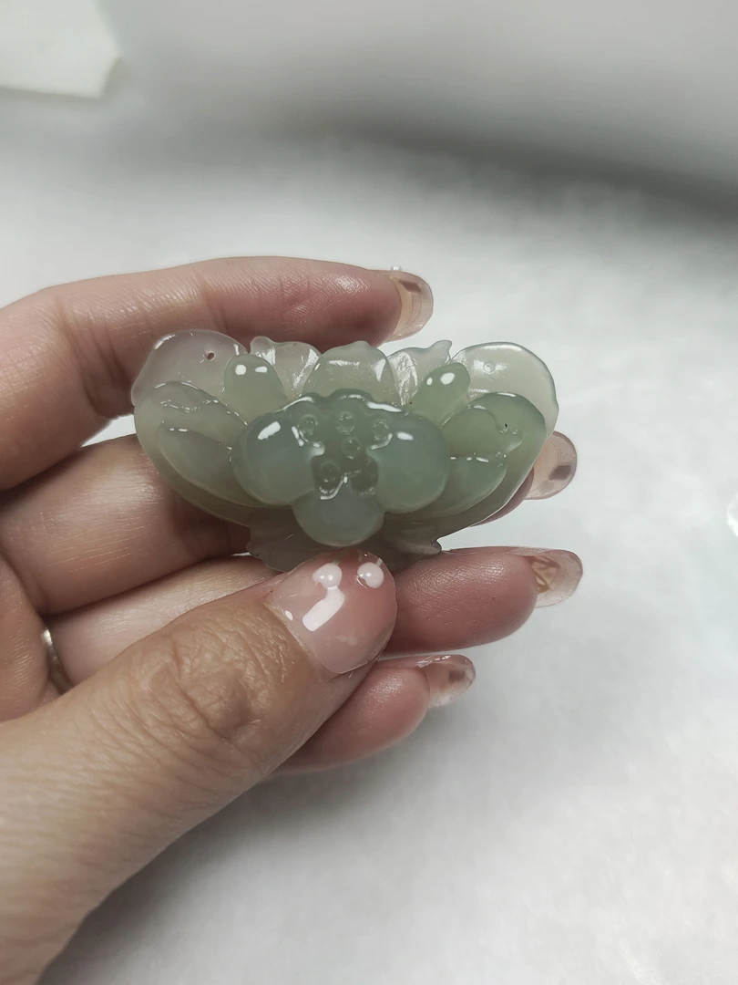 和田玉冰晴晴水玉衡花