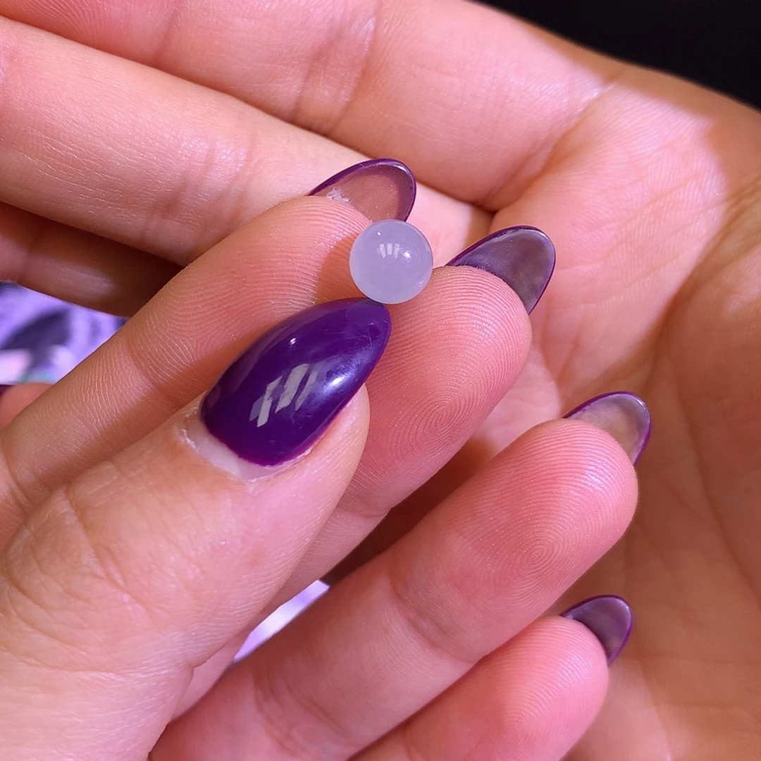 散珠翡翠天然缅甸翡翠单这样卡7.2白冰