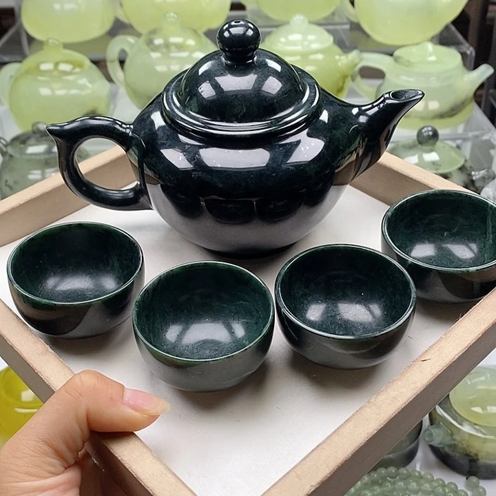 未镶嵌蛇纹石玉壶