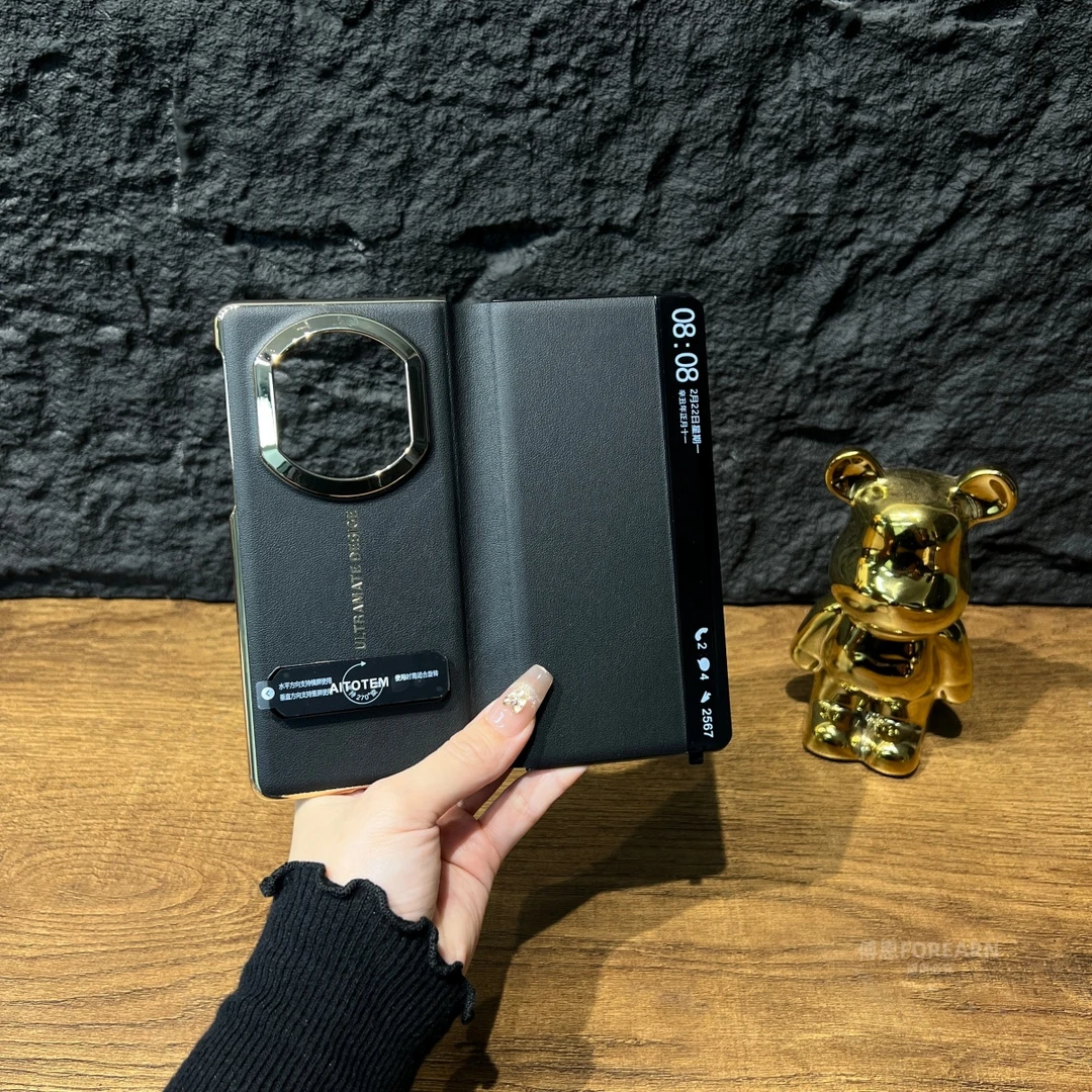 适用于华为matex7手机壳折叠屏x7支架DEL-AL20保护套翻盖皮套全包