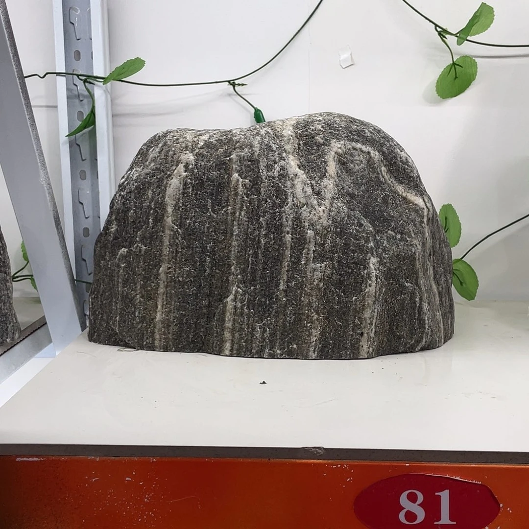 温***沐石材靠山石平安石摆件