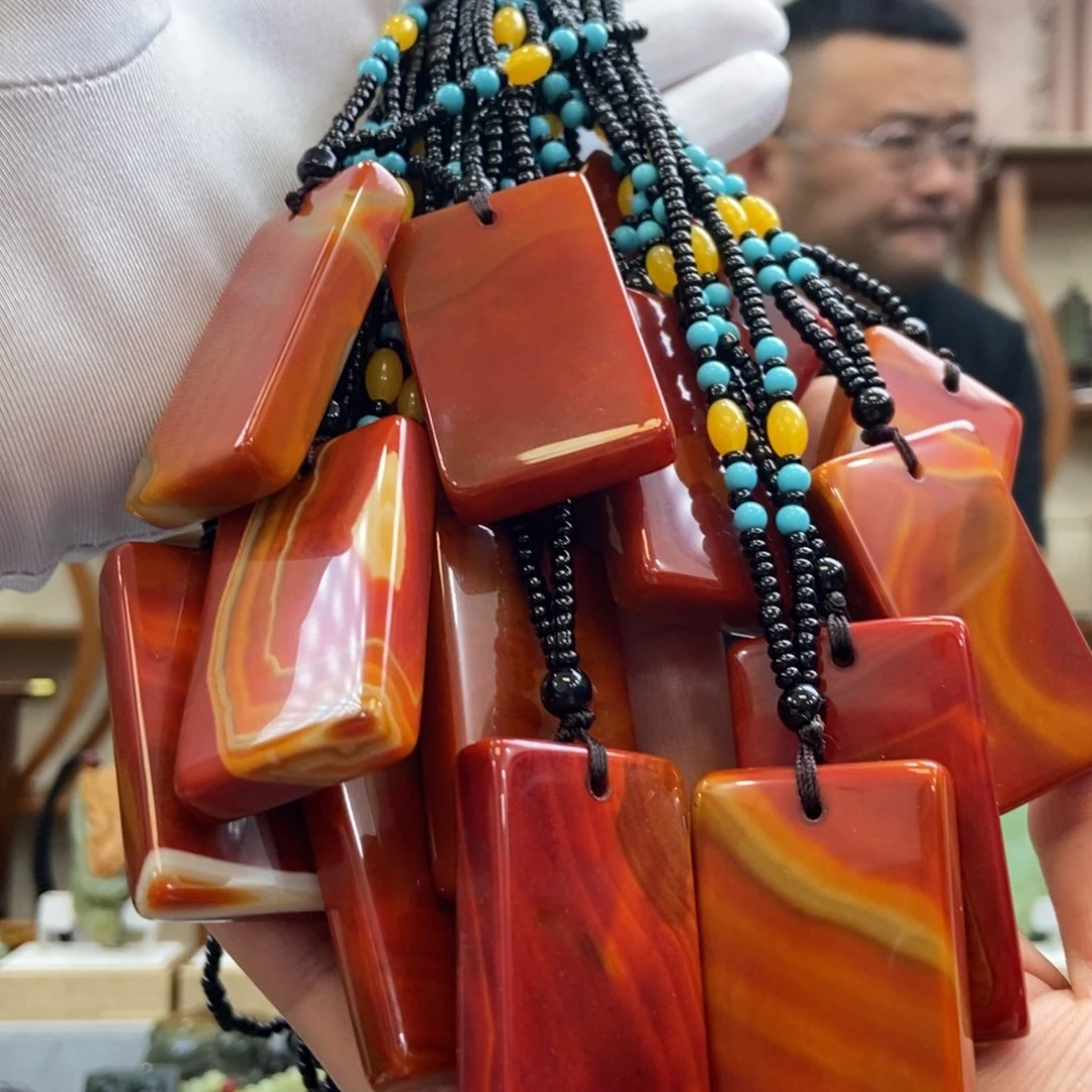 南红玛瑙无事牌（多样性发一件）未镶嵌