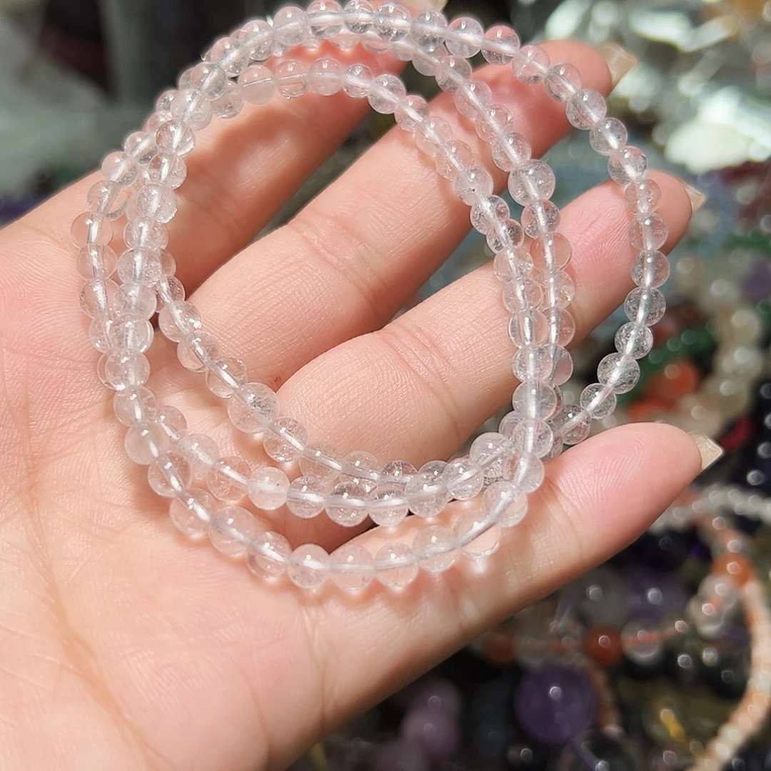 水晶手链未镶嵌白水晶多圈