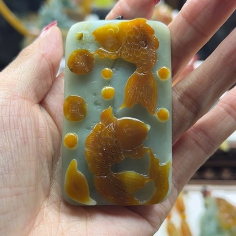 岫玉挂件未镶嵌过*挂件