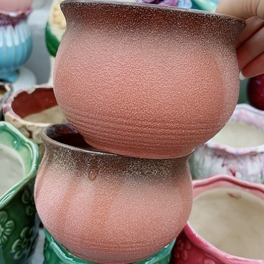 多肉绿植陶瓷花盆9.9包邮