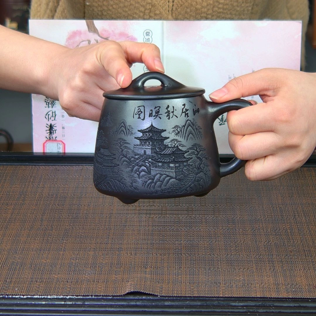 茶杯紫砂高货放漏