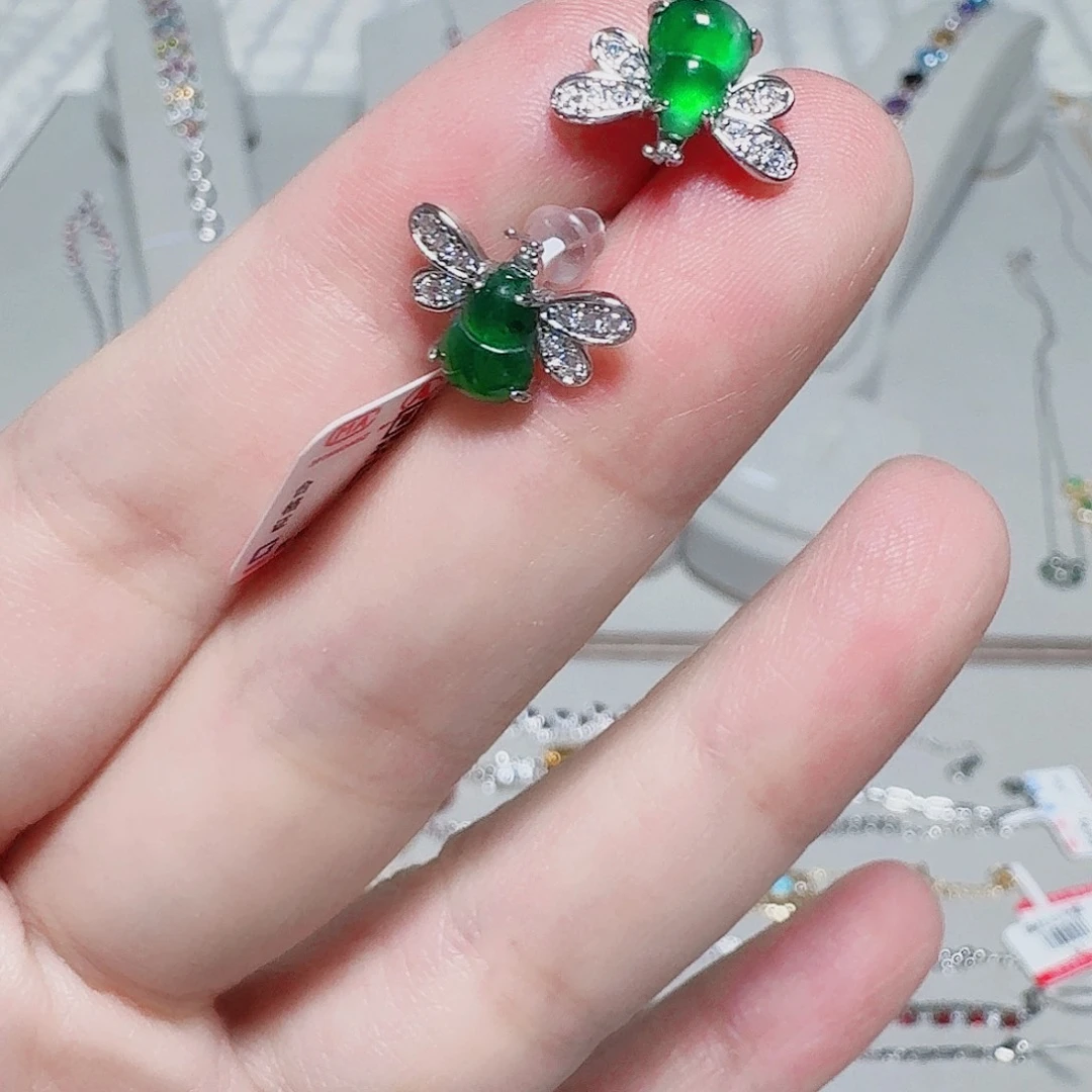 吊坠925银合成立方氧化锆耳钉