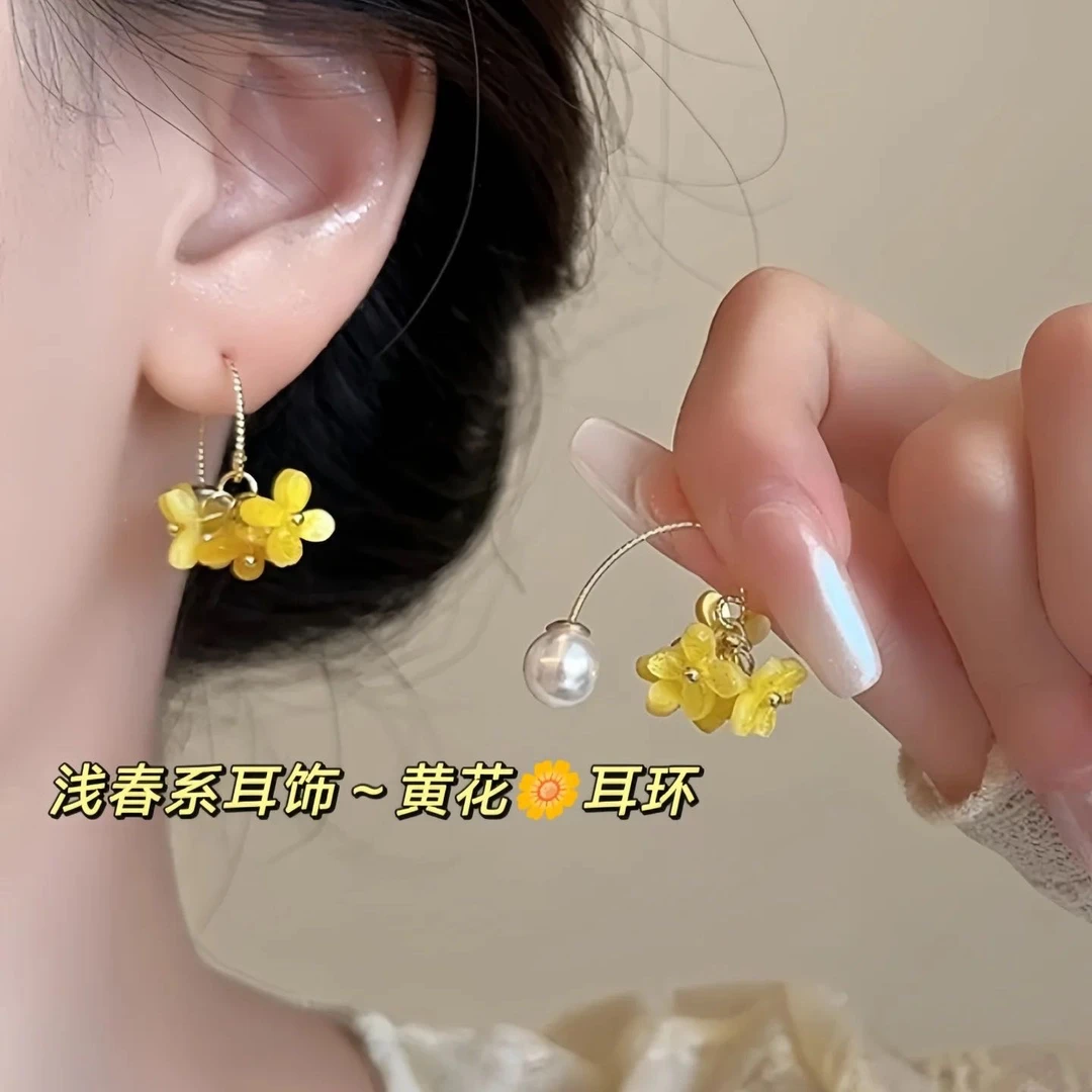 合金耳饰 春夏款小花朵耳钉