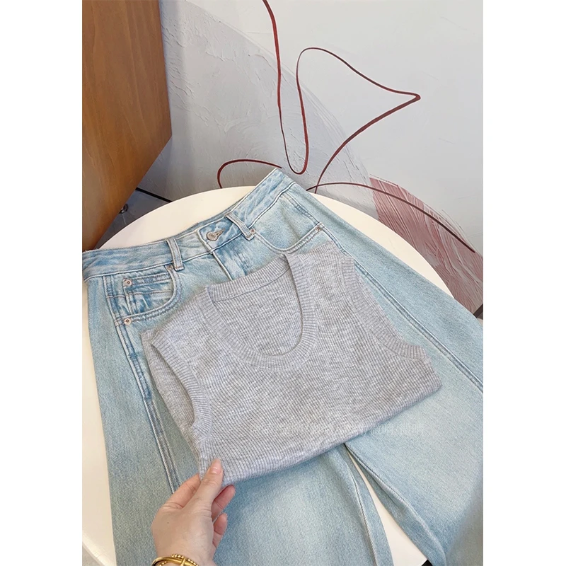 丹姐家~百搭基础简约夏季U领背心上衣