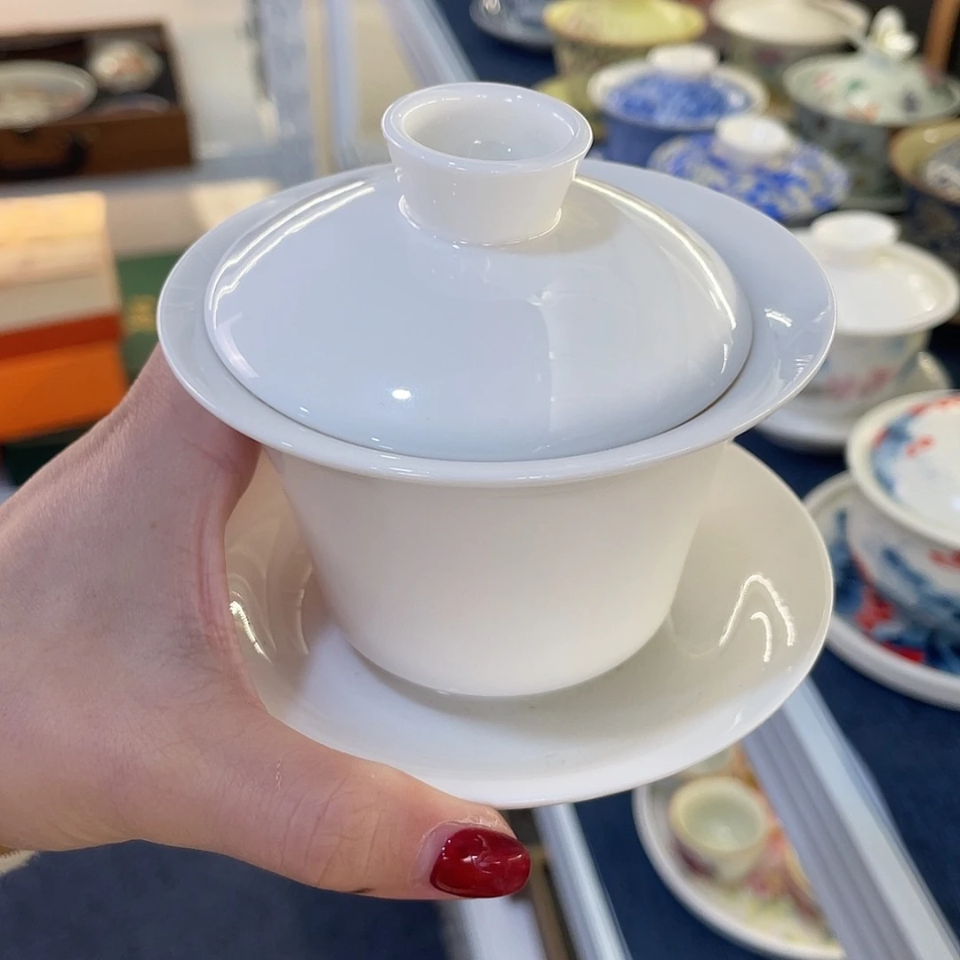 陶景德陶瓷盖碗茶具