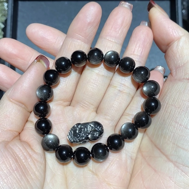 黑曜岩手链未镶嵌?**?