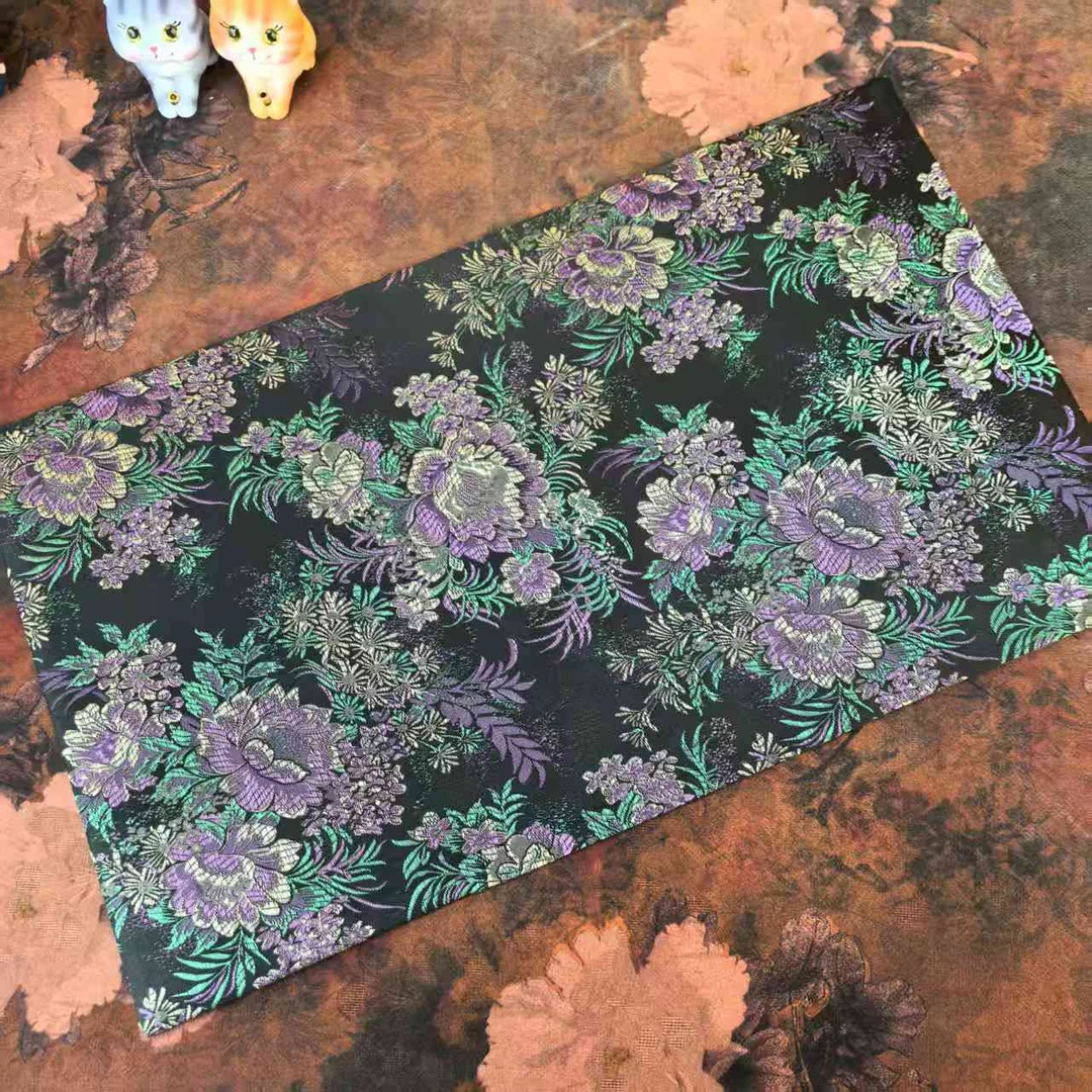【主播同款】布艺刺绣花开富贵茶席（26x44cm）A13140