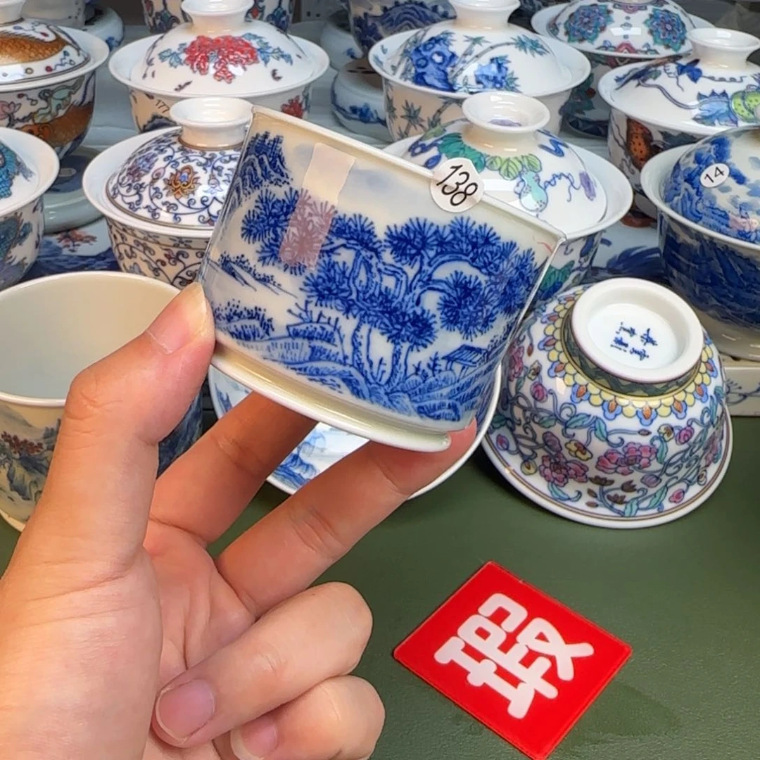 彦祖纯手工手绘茶具138
