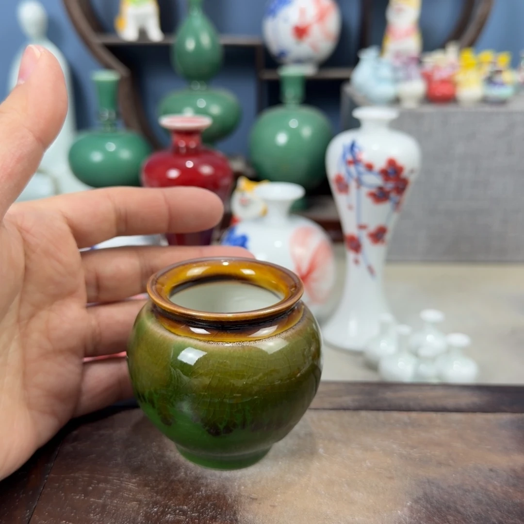 陶瓷手工小花器摆件